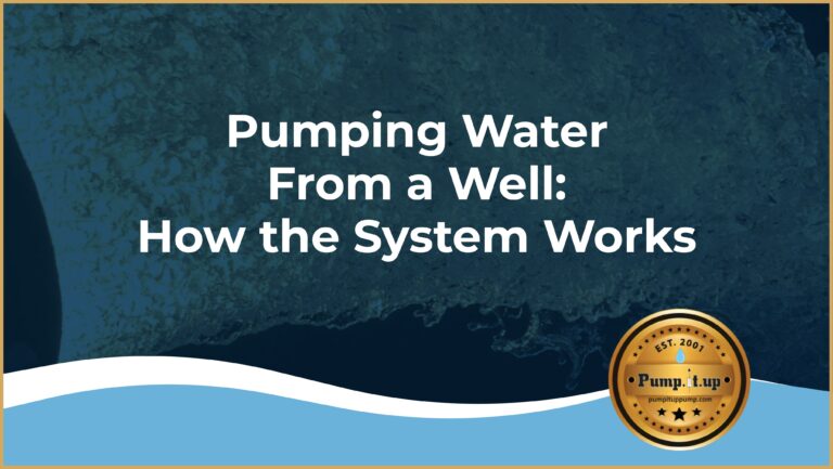 pumping water from a well